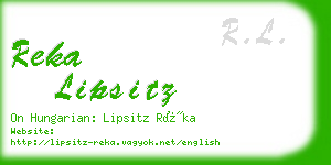 reka lipsitz business card